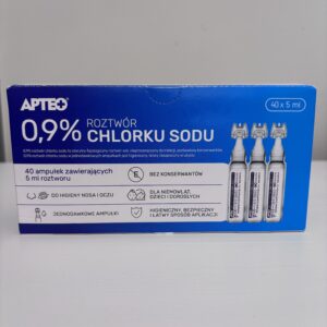 fiziológiás sóoldat 0,9% NaCl 40 AMPULLA x 5 ML